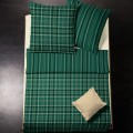 Flanell Bettw�sche fleuresse lech thymian - Karos tannengr�n