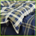 Flanell Bettw�sche Cottonfield Lindcombe blue 200 x 200 cm