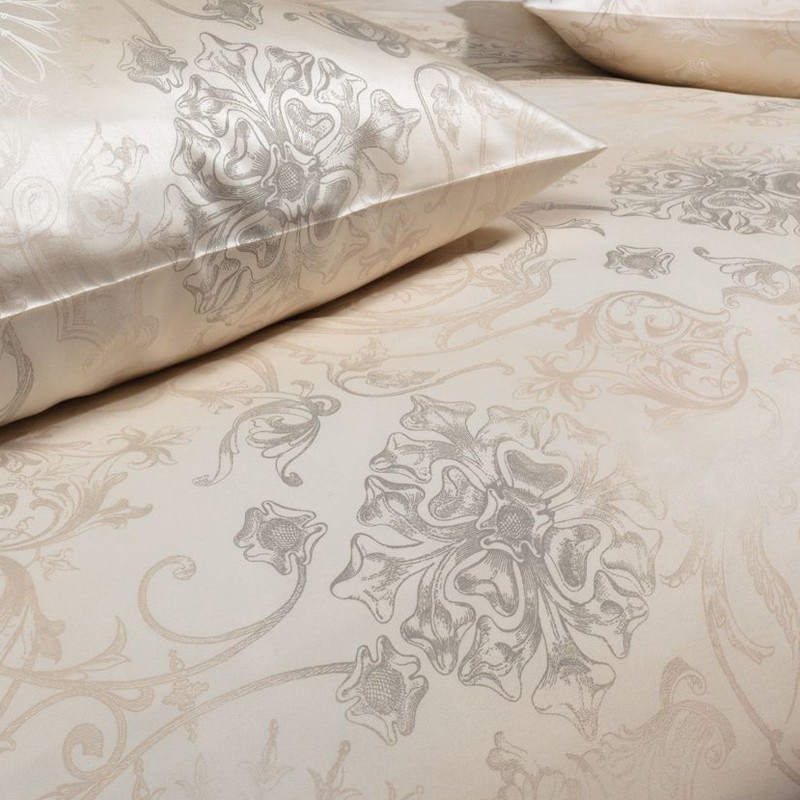 2703 Estella Mako Satin Bettwaesche Gregorio sand